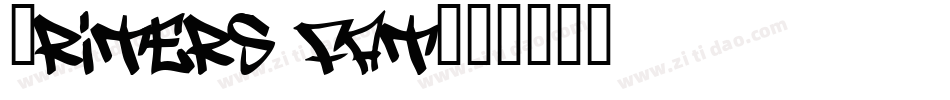 Writers fat字体转换